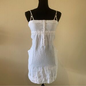 Guess White Camisole with Button Detail